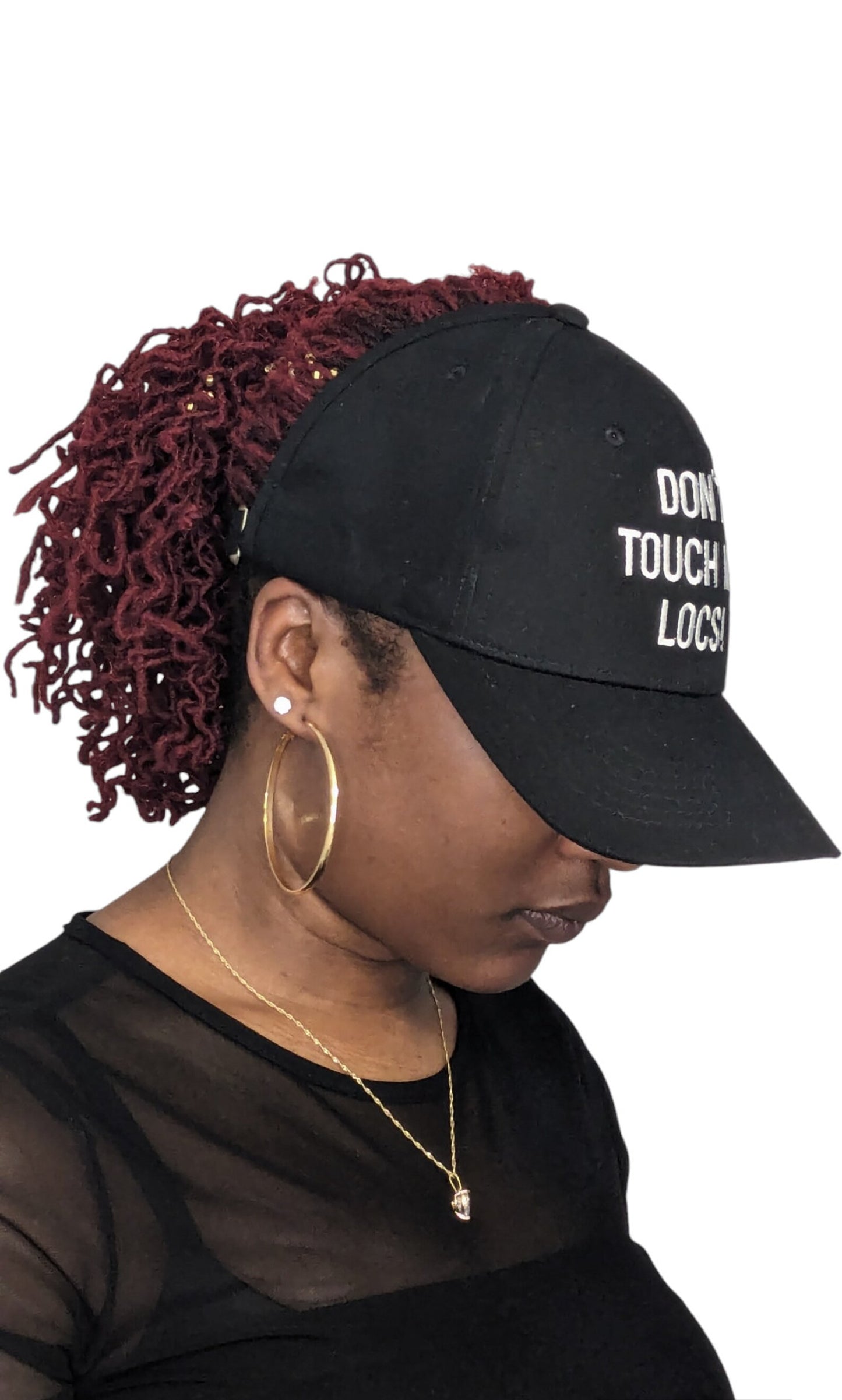 Don't Touch My Locs! Backless Cap