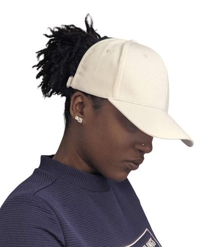 White Backless Cap