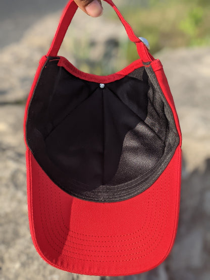 Red Backless Cap