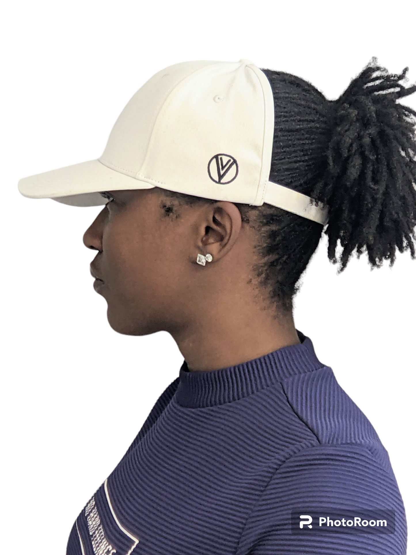 White Backless Cap